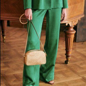 NWT Sezane Martin Trousers in Green